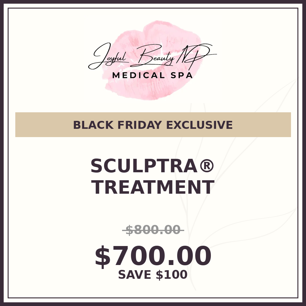 BLACK FRIDAY: Sculptra® - $700 Per Vial (Save $100!)